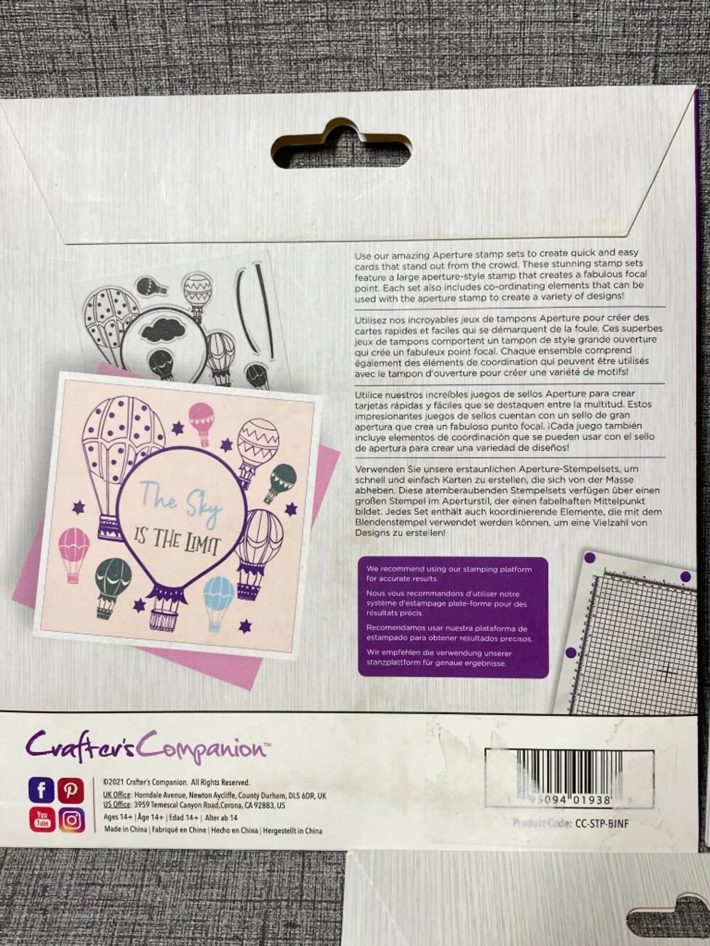 NEW Crafters Companion 3pc Lot A Place To Remember Cross Stitch Die Stamp